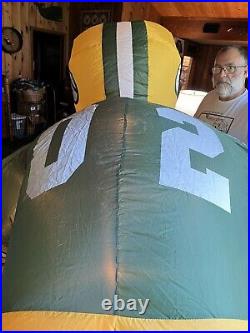 Green Bay Packers Gemmy NFL 7 Ft 2 inch Inflatable Football Wisconsin Cheesehead