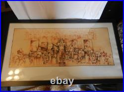 Green Bay Packers Hall Of Fame Players Ltd. Ed. Print James Hartel Framed Signed Green Bay Packers Hall Of Fame Players Ltd. Ed. Print James Hartel Framed Signed