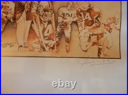 Green Bay Packers Hall Of Fame Players Ltd. Ed. Print James Hartel Framed Signed Green Bay Packers Hall Of Fame Players Ltd. Ed. Print James Hartel Framed Signed