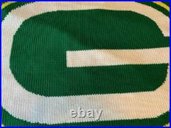 Green Bay Packers Handmade Crochet Knit Blanket