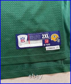 Green Bay Packers Hawk #50 NFL Reebok Jersey Mens 2XL Green Helmet Tag Rare