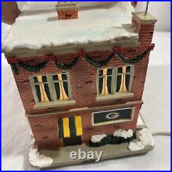 Green Bay Packers Hawthorne Village Packers Barber Shop Light-up Building