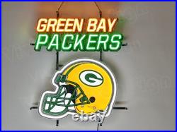 Green Bay Packers Helmet Football 32x24 Vivid LED Neon Sign Light With Dimmer Green Bay Packers Helmet Football 32x24 Vivid LED Neon Sign Light With Dimmer