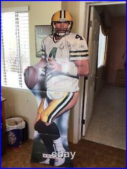 Green Bay Packers Hof Quarterback Brett Favre 6 Ft Life Size Stand Up Display