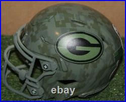 Green Bay Packers Hydrodipped STS Speed Flex Mini Helmet Ready for Signing