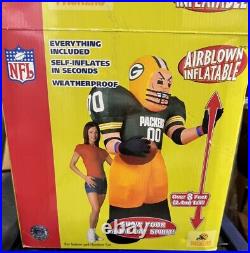 Green Bay Packers Inflatable Blow Up Football Player NFL 8 Feet Tall
