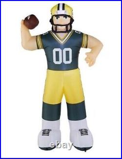 Green Bay Packers Inflatable Football Player NFL 7 Feet Tall Led Air Blown