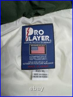 Green Bay Packers Jacket Men's XL Pro Player Hooded NFL White Vintage 90's Green Bay Packers Jacket Men's XL Pro Player Hooded NFL White Vintage 90's