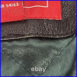 Green Bay Packers Jacket Mens 2XL Leather Green Black NFL Football Full Zip