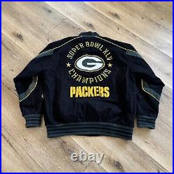 Green Bay Packers Jacket Mens XLSuper Bowl XLV Champions Varsity Bomber NFL