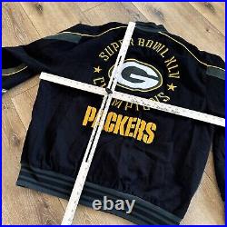 Green Bay Packers Jacket Mens XLSuper Bowl XLV Champions Varsity Bomber NFL