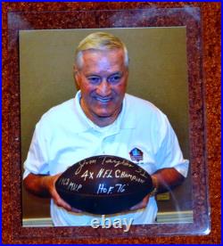 Green Bay Packers James (jim) Taylor (3) Inscription Signed NFL Duke Football