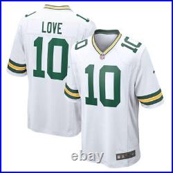 Green Bay Packers Jordan Love #10 Nike Men's White Official NFL Game Jersey