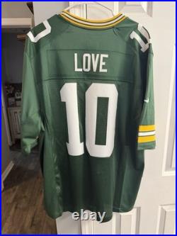 Green Bay Packers Jordan Love Nike Vapor Limited Jersey NWT XL Fully Stitched