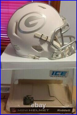 Green Bay Packers June 2016 Date Riddell Ice Alternate Mini Helmet Replica
