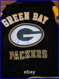 Green Bay Packers LEATHER! Letterman Jacket! New With Tags! Offical NFL