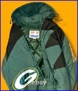 Green Bay Packers Logo Athletic Jacket Men Medium Hooded Vintage NFL PRO LINE Green Bay Packers Logo Athletic Jacket Men Medium Hooded Vintage NFL PRO LINE