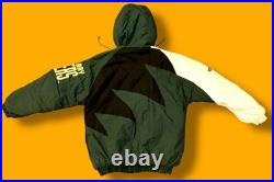 Green Bay Packers Logo Athletic Jacket Men Medium Hooded Vintage NFL PRO LINE Green Bay Packers Logo Athletic Jacket Men Medium Hooded Vintage NFL PRO LINE