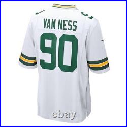 Green Bay Packers Lukas Van Ness #90 Nike Men's White Official NFL Game Jersey