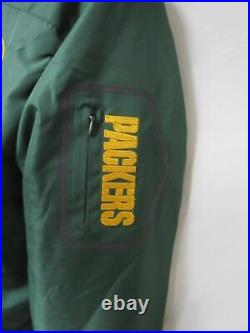 Green Bay Packers Men's Size Medium Hooded Winter Coat B1 625