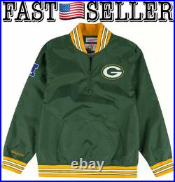 Green Bay Packers Mitchell & Ness NFL Men's Endzone 1/4 Zip Pullover Jacket 2XL