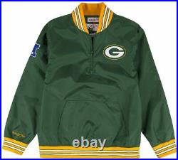 Green Bay Packers Mitchell & Ness NFL Men's Endzone 1/4 Zip Pullover Jacket 2XL