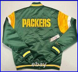 Green Bay Packers Mitchell & Ness Throwback Jacket Size 2XL