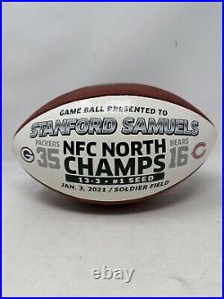 Green Bay Packers NFC North Champs Standord Samuels Wilson NFL Game Ball