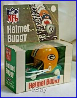 Green Bay Packers NFL AFL Sportoy Gumball Helmet Buggy Cart Car NIB Orange Prod