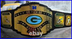 Green Bay Packers NFL Championship Belt Adult Size 2mm Brass