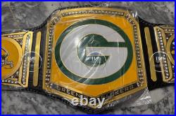 Green Bay Packers NFL Championship Belt Adult Size 2mm Brass