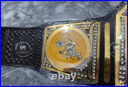 Green Bay Packers NFL Championship Belt Adult Size 2mm Brass
