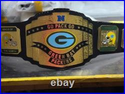 Green Bay Packers NFL Championship Belt Adult Size 4mm Brass Green Bay Packers NFL Championship Belt Adult Size 4mm Brass