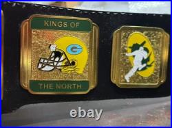 Green Bay Packers NFL Championship Belt Adult Size 4mm Brass Green Bay Packers NFL Championship Belt Adult Size 4mm Brass
