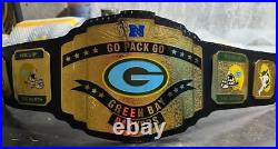 Green Bay Packers NFL Championship Belt Adult Size 4mm Brass Green Bay Packers NFL Championship Belt Adult Size 4mm Brass