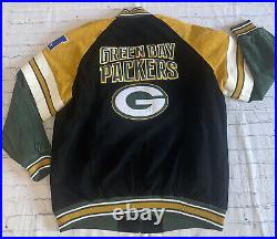 Green Bay Packers NFL GIII Apparel Men's Full Zip Suede Leather Jacket Sz. XXL