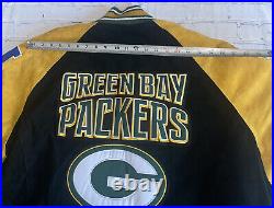 Green Bay Packers NFL GIII Apparel Men's Full Zip Suede Leather Jacket Sz. XXL