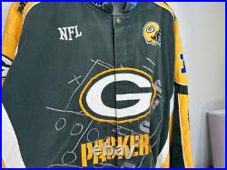 Green Bay Packers NFL Jacket Embroidered Cotton Jacket Coat 6XL NFC North