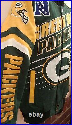 Green Bay Packers NFL Jacket by G 111 Adult 2XL Free Ship
