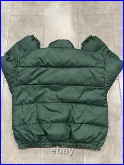 Green Bay Packers NFL Reversible Down Filled Starter Puffer Jacket Size Large