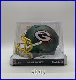 Green Bay Packers NFL Riddell Blaze Alternate Mini Helmet Date Code May 2017