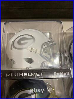 Green Bay Packers NFL Riddell Ice Alternate Mini Helmet! Rare Unsigned