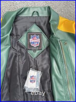 Green Bay Packers NFL vtg Football Varsity Bomber Sweater Jacket Coat Sz 2XL NWT