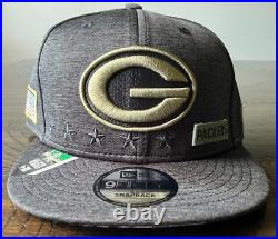 Green Bay Packers New Era 2020 Salute to Service 9FIFTY Snapback Hat Cap NFL STS