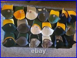 Green Bay Packers New Era Reebok L/XL Flex Fit Hat Cap Lot (18 total)