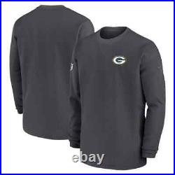 Green Bay Packers Nike 2024 NFL Sideline Coaches Long Sleeve Top Anthracite