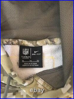 Green Bay Packers Nike Custom Salute To Service Sleeveless Hoodie XL Camo