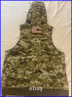 Green Bay Packers Nike Custom Salute To Service Sleeveless Hoodie XL Camo