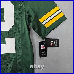 Green Bay Packers Nike NFL On Field Jersey #12 Aaron Rodgers Mens Small Green