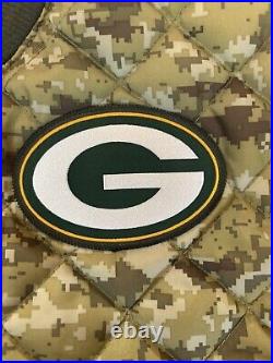 Green Bay Packers Nike Salute To Service Reversible Jacket Rare Medium